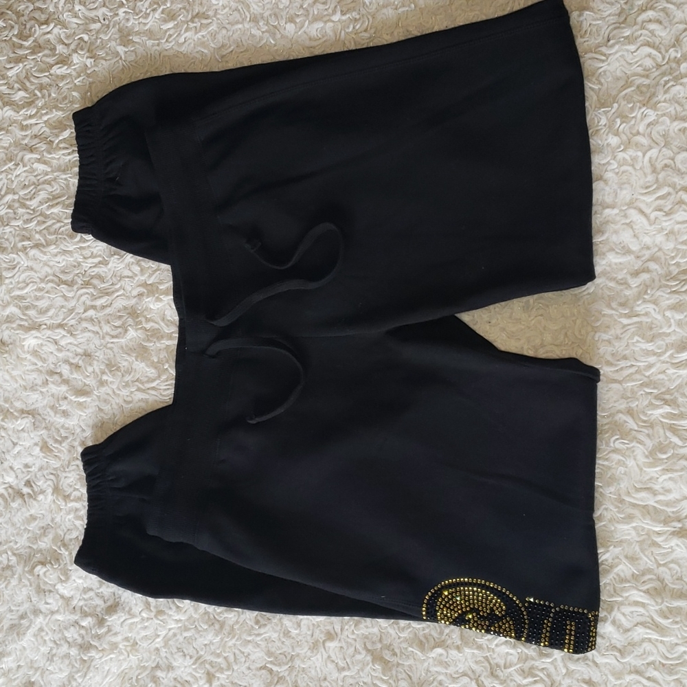 Iowa Hawkeyes Black Joggers Medium Nwt - Picture 2 of 5